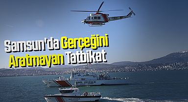 Samsun'da Gerçeğini Aratmayan Tatbikat