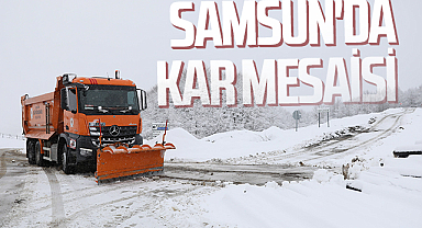 Samsun'da Kar Mesaisi