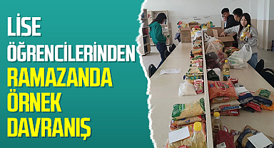 Lise öğrencilerinden ramazanda örnek davranış
