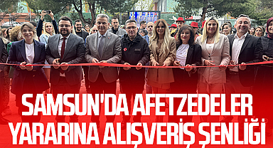 Samsun'da Afetzedeler Yararına Alışveriş Şenliği