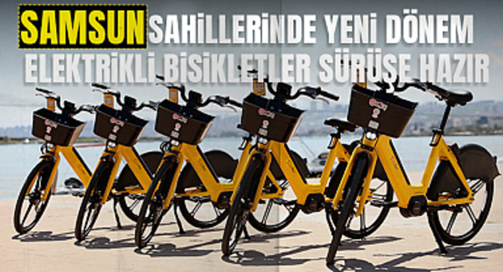 Samsun Sahillerinde Yeni Dönem: Elektrikli Bisikletler Sürüşe Hazır