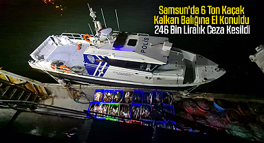 Samsun'da 6 Ton Kaçak Kalkan Balığına El Konuldu: 246 Bin Liralık Ceza Kesildi