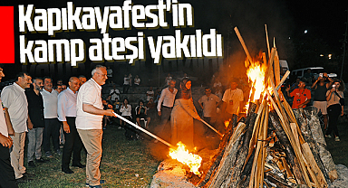 Bafra'da Kapıkayafest'in kamp ateşi yakıldı