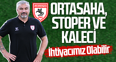 Samsunspor Teknik Direktörü Thomas Reis: Ortasaha, Stoper ve Kaleci İhtiyacımız Olabilir