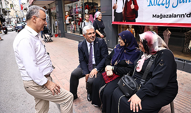 Başkan İhsan Kurnaz Gazi Caddesi’nde Esnaflarla Buluştu