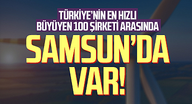 Türkiye’nin En Hızlı Büyüyen 100 Şirketi Listesinde Samsun’dan 1 Şirket