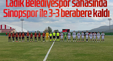 Ladik Belediyespor sahasında Sinopspor ile 3-3 berabere kaldı