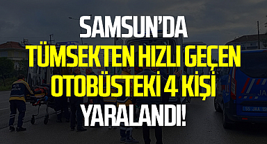 Samsun Çarşamba’da Halk Otobüsü Kazası: 4 Yolcu Hafif Yaralandı