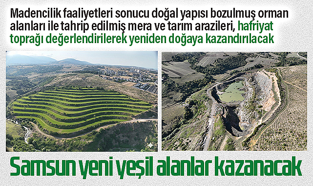 Samsun Yeni Yeşil Alanlar Kazanacak