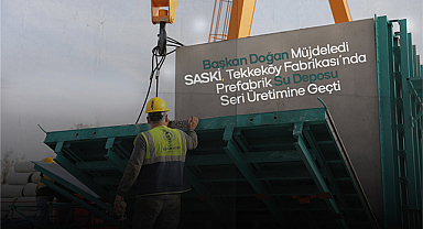 Başkan Doğan Müjdeledi: SASKİ, Tekkeköy Fabrikası'nda Prefabrik Su Deposu Seri Üretimine Geçti