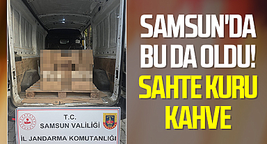 Samsun'da Bu Da Oldu! Sahte Kuru Kahve