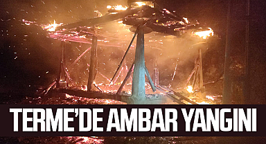 Terme’de Boş Ambarda Çıkan Yangın Korkuttu