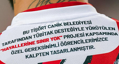 Canikli Özel Öğrencilerin Tasarladığı Formalarla Samsunsporlu Futbolcular Sahaya Çıktı