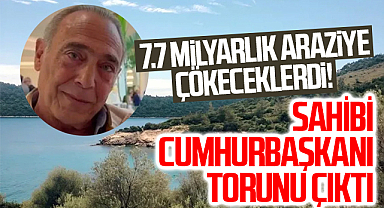 7.7 Milyarlık Arazi Vurgunu Son Anda Önlendi! Sahibi Cumhurbaşkanı Torunu Çıktı
