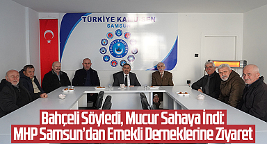 Bahçeli Söyledi, Mucur Sahaya İndi: MHP Samsun’dan Emekli Derneklerine Ziyaret