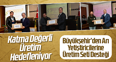 Büyükşehir’den Arı Yetiştiricilerine Üretim Seti Desteği