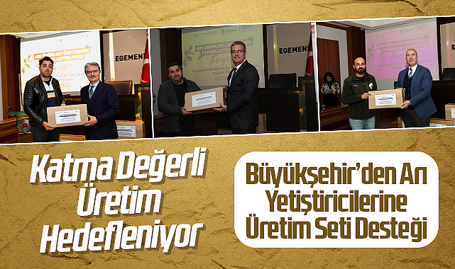Büyükşehir’den Arı Yetiştiricilerine Üretim Seti Desteği