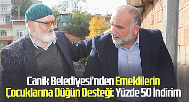 Canik Belediyesi’nden Emeklilerin Çocuklarına Düğün Desteği: Yüzde 50 İndirim