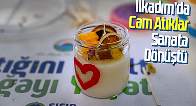 İlkadım’da Cam Atıklar Sanata Dönüştü