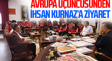 Avrupa Üçüncüsü Milli Sporcu Koray Alp Bakan'dan Başkan Kurnaz'a Ziyaret
