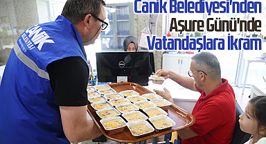 Canik Belediyesi'nden Aşure Günü'nde Vatandaşlara İkram