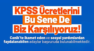 Canik Belediyesi'nden KPSS adaylarına 2026 başvuru ücreti desteği