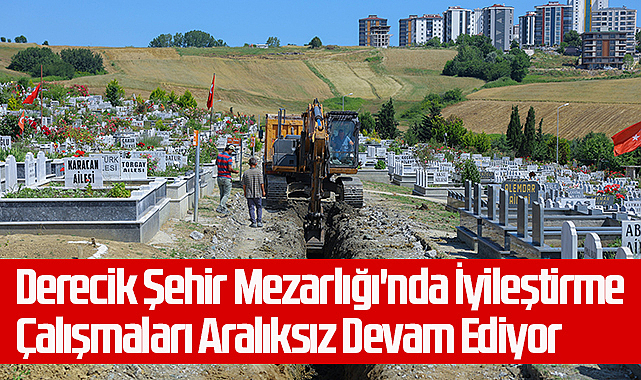 Derecik Şehir Mezarlığı'nda İyileştirme Çalışmaları Aralıksız Devam Ediyor