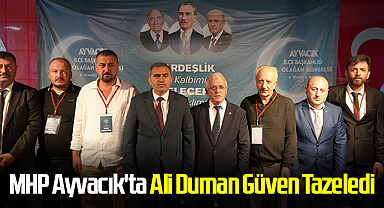 MHP Ayvacık'ta Ali Duman Güven Tazeledi