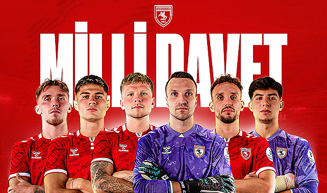 Samsunspor'da 6 Futbolcuya Milli Davet