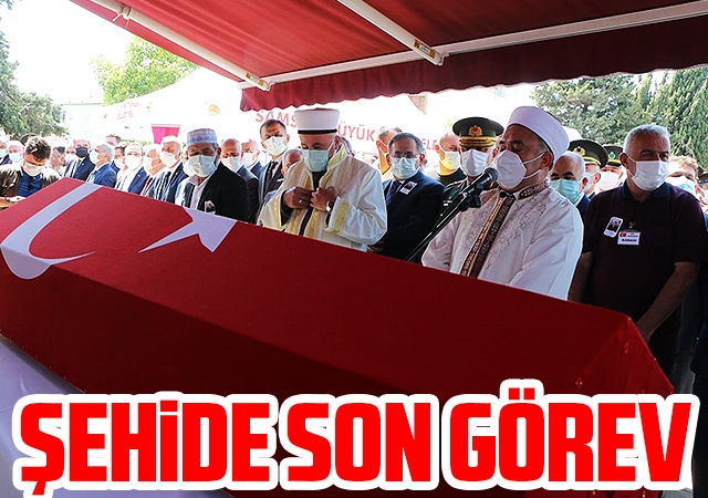 Samsunlu Şehit Samet Şeker son yolculuğuna uğurlandı