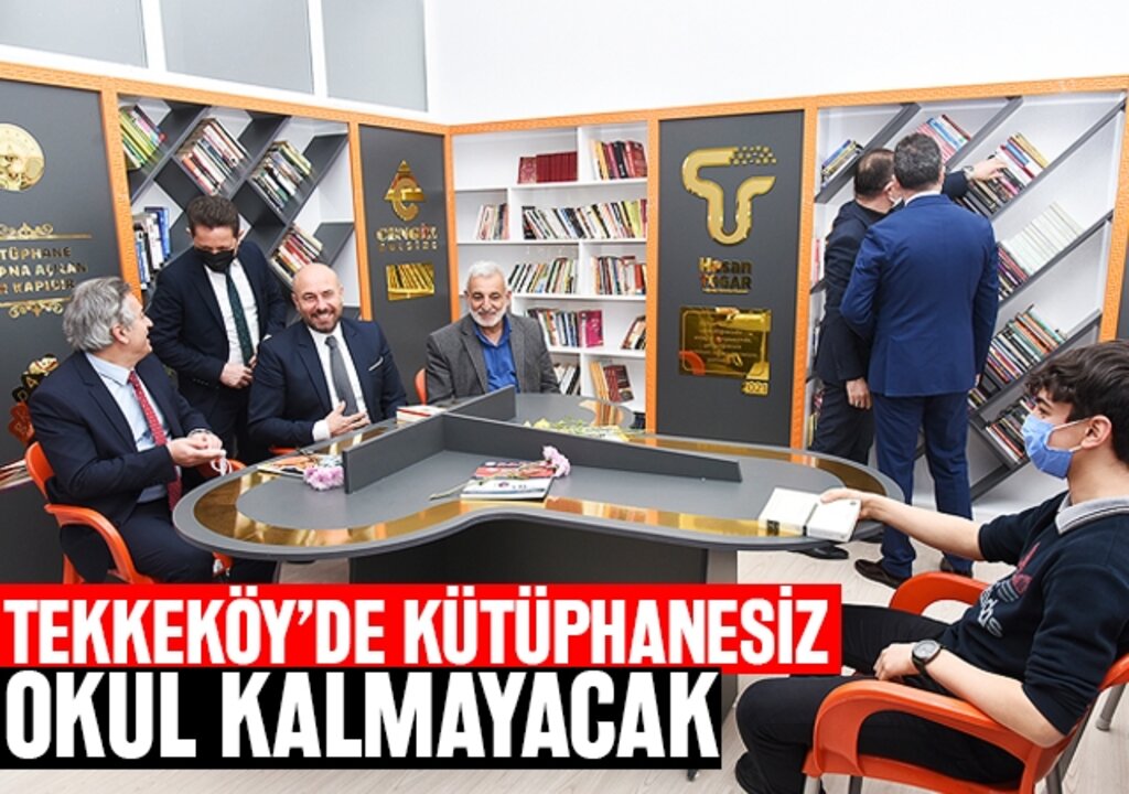Tekkeköy’de Kütüphanesiz Okul Kalmayacak