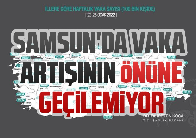 Samsun'da Vaka Artışının Önüne Geçilemiyor