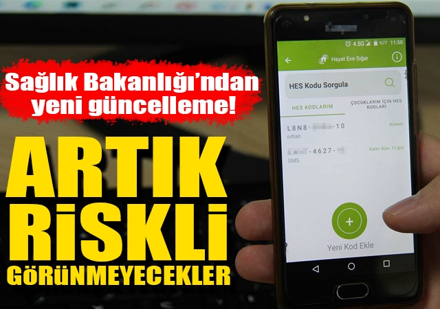 Sağlık Bakanlığı'ndan yeni güncelleme! Artık riskli görünmeyecekler