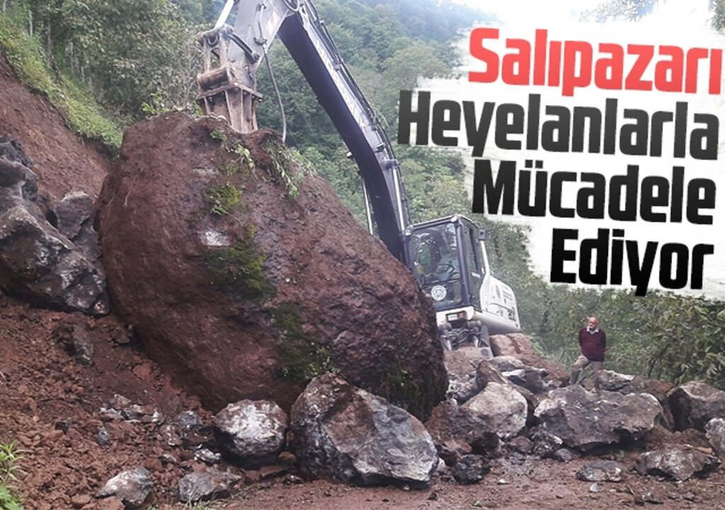 Salıpazarı Heyelanlarla Mücadele Ediyor