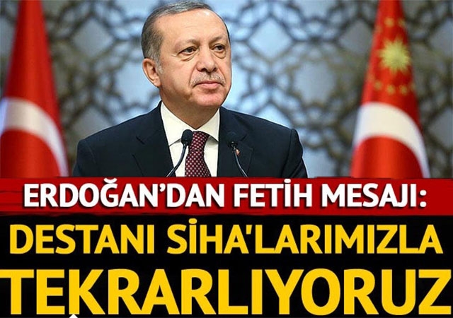 Cumhurbaşkanı Erdoğan'dan Fetih kutlaması mesajı