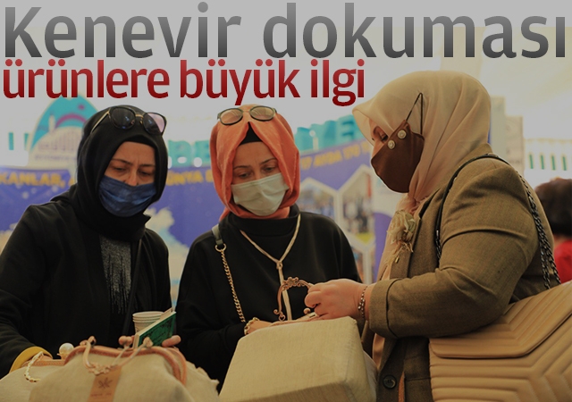 Kenevir dokuması ürünlere büyük ilgi