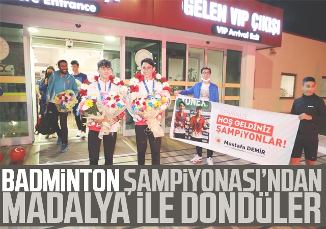 Badminton Şampiyonası’ndan madalya ile döndüler