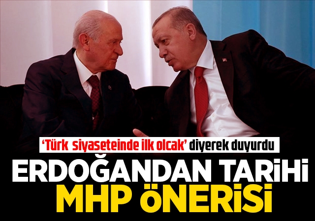 ‘Türk siyasi tarihinde ilk olacak’ diyerek duyurdu!