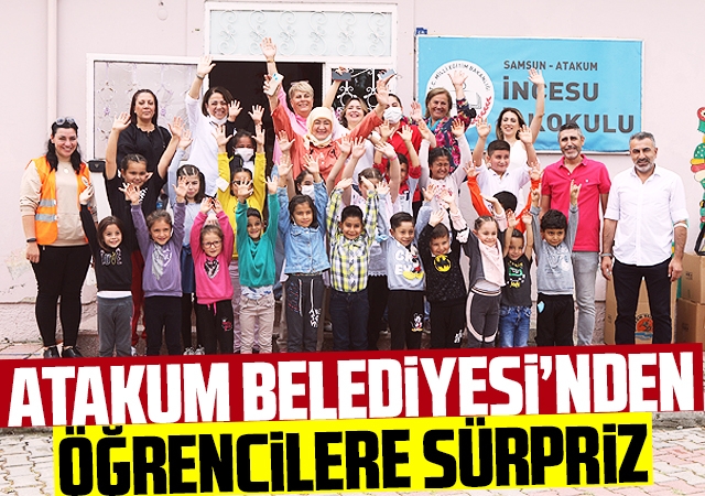 Atakum Belediyesi’nden öğrencilere sürpriz