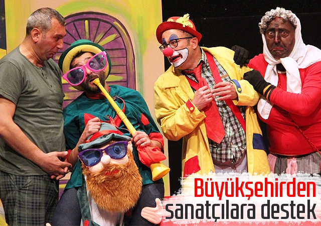 Büyükşehirden sanatçılara destek