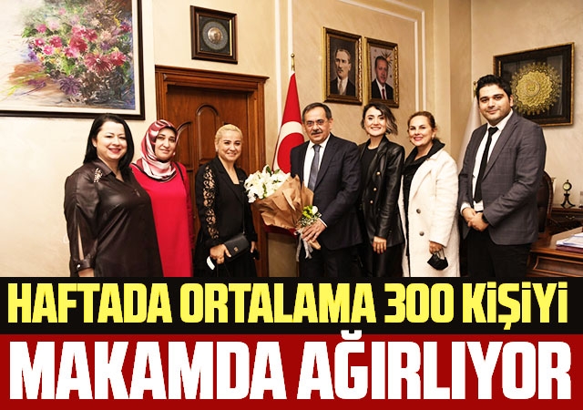 Haftada ortalama 300 kişiyi makamda ağırlıyor