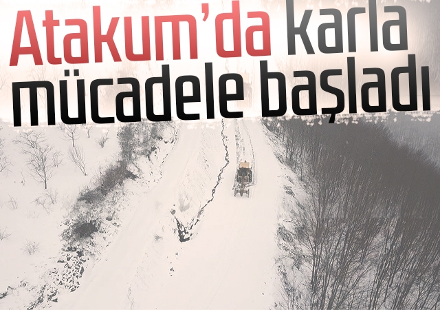 Atakum’da karla mücadele başladı