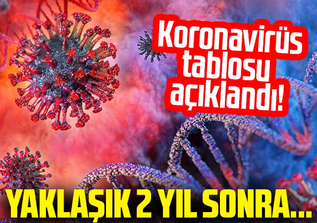 Koronavirüs tablosu açıklandı!
