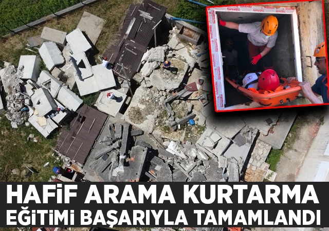 Hafif Arama Kurtarma Eğitimi Başarıyla Tamamlandı
