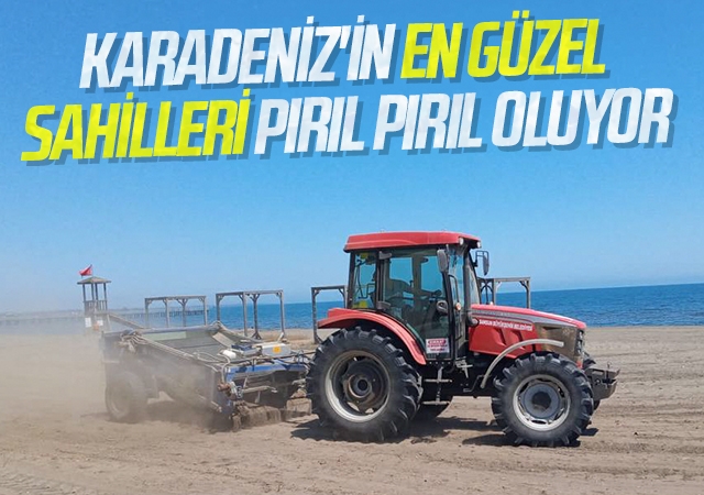 Karadeniz'in en güzel sahilleri pırıl pırıl oluyor