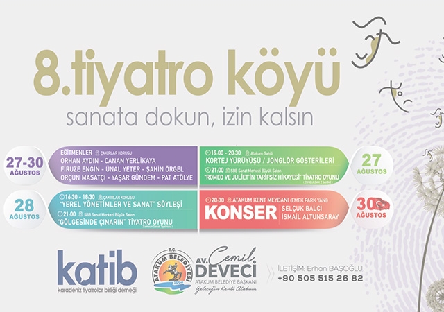 Tiyatronun kalbi Atakum’da atacak