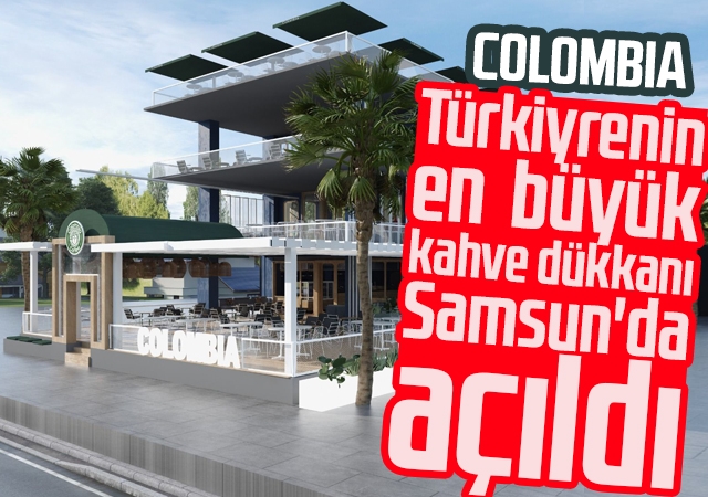 Türkiyenin en büyük kahve dükkanı Samsun'da açıldı.