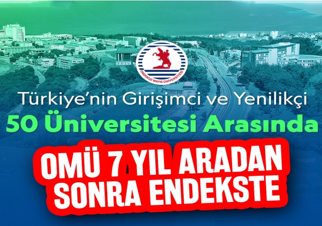 OMÜ; Türkiye’nin En Girişimci ve Yenilikçi 50 Üniversitesi Arasında