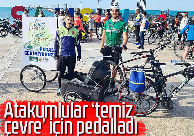 Atakumlular ‘temiz çevre’ için pedalladı