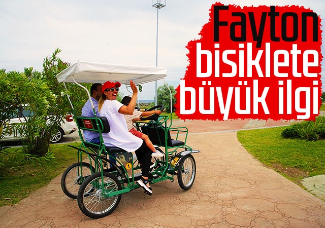 Fayton bisiklete büyük ilgi